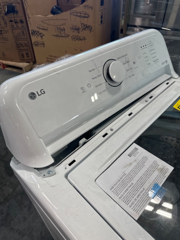 Photo 15 of LG 4.1 cu. ft. Top Load Washer with 4-Way Agitator® and TurboDrum™ Technology Model WT6105CW