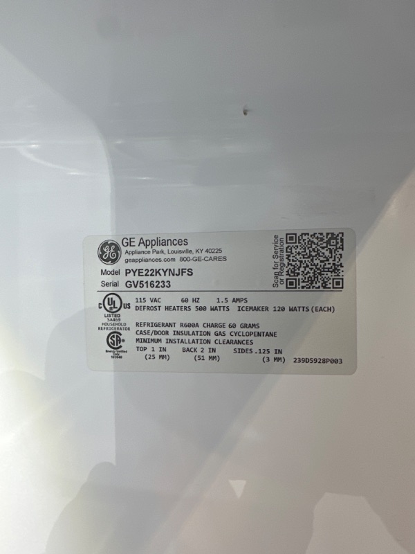 Photo 22 of GE Profile 36 Inch Wide 22.2 Cu. Ft. Counter Depth French Door Refrigerator with Hands-Free Autofill and TwinChill Evaporators