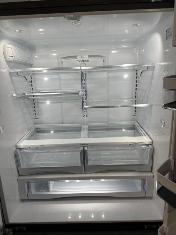 Photo 10 of GE Profile 36 Inch Wide 22.2 Cu. Ft. Counter Depth French Door Refrigerator with Hands-Free Autofill and TwinChill Evaporators
