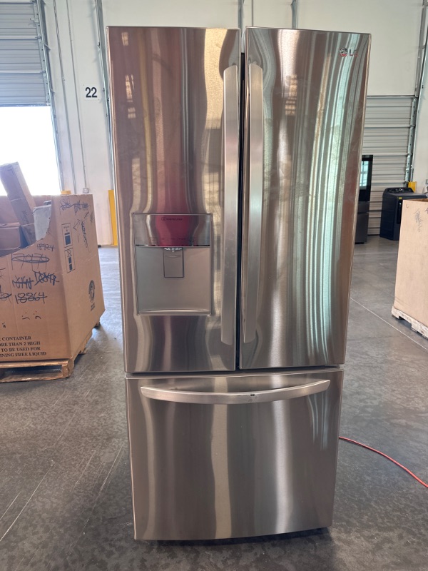 Photo 1 of LG LFDS22520S 30 Inch French Door Refrigerator with 21.8 cu. ft. Capacity