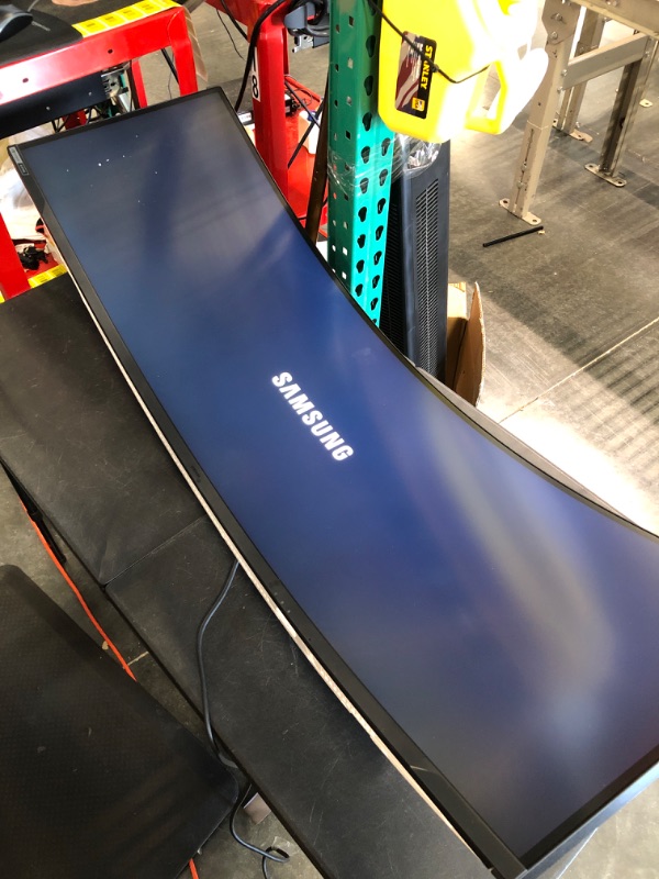 Photo 1 of SAMSUNG 49" Odyssey Neo G9 G95NA Gaming Monitor, 4K UHD Mini LED Display, Curved Screen, 240Hz, 1ms, G-Sync and FreeSync Premium Pro, LS49AG952NNXZA, White & Black Black & White 49-inch Neo G9 G-Sync and FreeSync 240Hz