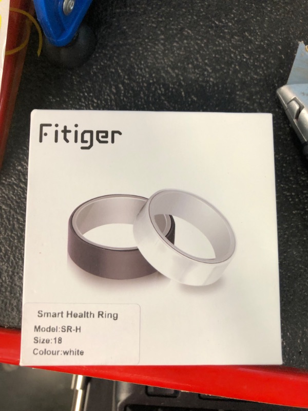 Photo 2 of Fitiger Smart Ring, Activity Tracker Men/Women for Fitness & Health with Heart Rate, Sleep, Temperature, Pedometer, Blood Oxygen, APP Compatible with Android/iOS 10 White