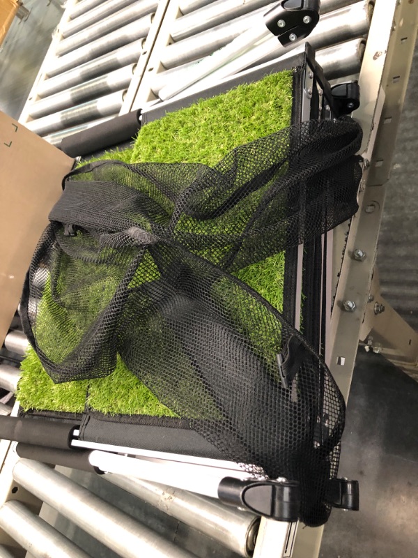 Photo 1 of Extra Wide Dog Ramps for Large Dogs, Upgraded Dog Car Stairs with Artificial Grass, Lightweight Dog Car Steps, Foldable Pet Ramps for Cars, SUV, High Beds and Trucks, Supports Large Dogs up to 250 lbs Extra Wide 4 Steps with Grass
