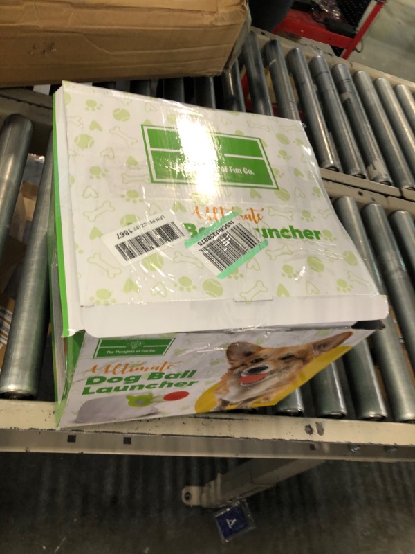 Photo 5 of THE THOUGHTS OF FUN CO. Automatic Dog Ball Launcher - Dog Fetch Machine for Small to Medium Sized Dogs, Great Exercise for Dogs with 6 Latex Balls, Dual Power Supply, Ball Thrower for Dogs