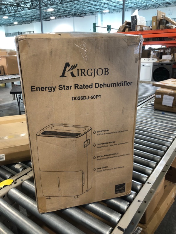 Photo 1 of 50-Pint Energy Star Dehumidifier for Basement - 4500 Sq. Ft. Quiet Dehumidifier for Large Capacity Room Home Bathroom Basements - Auto Continuous Drain Remove Moisture