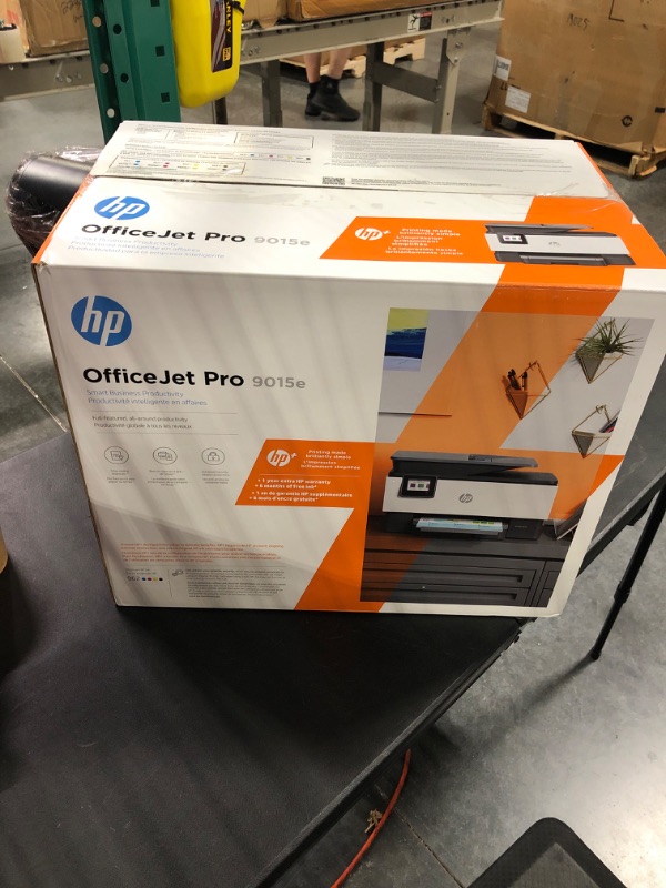 Photo 2 of HP OfficeJet Pro 9015e Wireless Color All-in-One Printer with bonus 6 months Instant ink with HP+ (1G5L3A),Gray