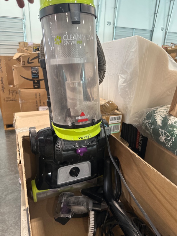 Photo 4 of BISSELL Cleanview Swivel Pet Upright Bagless Vacuum Cleaner, Green, 2252