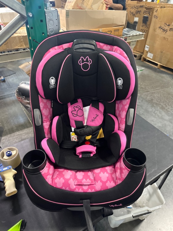 Photo 3 of Disney Baby Grow and Go All-in-One Convertible Car Seat, Rear-facing 5-40 pounds, Forward-facing 22-65 pounds, and Belt-positioning booster 40-100 pounds, Simply Minnie