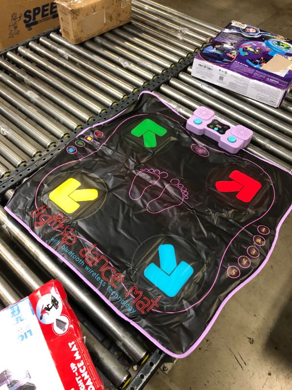 Photo 2 of Kidzlane Dance Mat | Light Up Dance Pad with Wireless Bluetooth/AUX or Built in Music | Dance Game with 4 Game Modes | Gift Toy for Girls & Boys Ages 6 7 8 Years Old +  