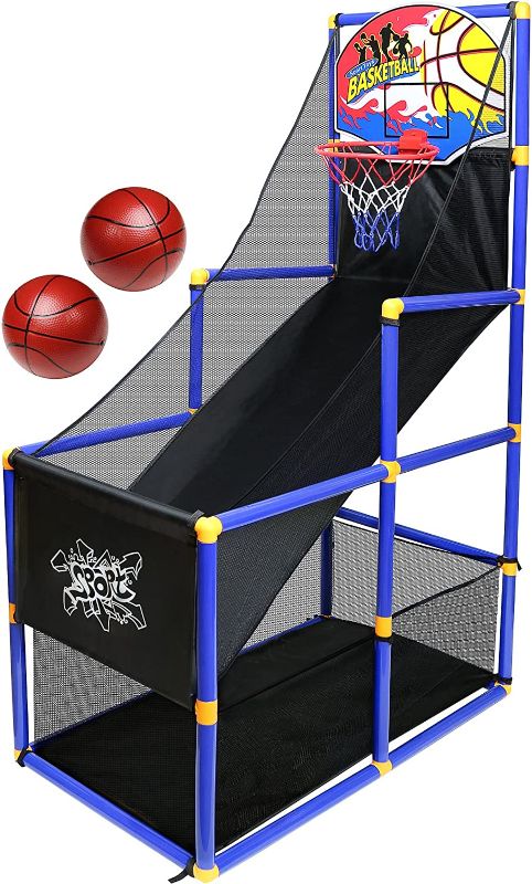 Photo 1 of Kiddie Play Toy Basketball Hoop Arcade Game Indoor Sports Toys for Kids
