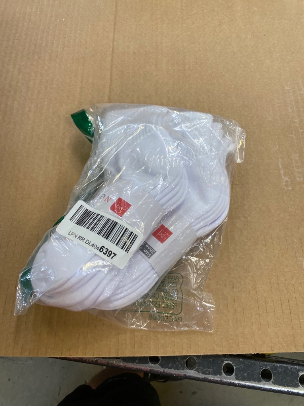 Photo 1 of 2 packs anske socks - white - size 9-11 - 6 pairs