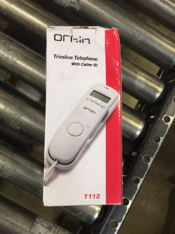 Photo 2 of Ornin T112 Trimline Corded Telephone with Caller ID(Off-White)