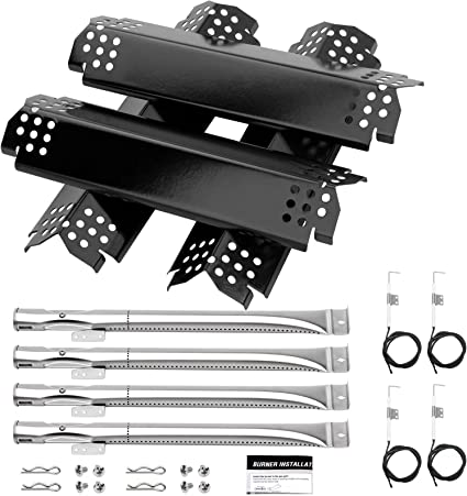 Photo 1 of Barbqtime 4 Burner Grill Replacement Parts for Nexgrill Grill 720-0830H, 720-0864, 720-0864M, 720-0882S, 720-0888, 720-0888A, 720-0888N, Grill Flame Tamer & Igniter & Burner Replacement for Nexgrill