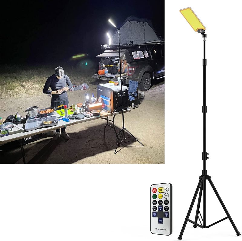 Photo 1 of jufengrks led camping light with stnd 9960Lm super bright portable telescope with tripod