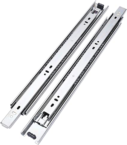 Photo 1 of 22 Inch Drawer Slides, Plusmart Soft Close Drawer Slide Glides Ball Bearing Full Extensin Cabinet Slides, 150LB, 1 pair
Does not come with screws