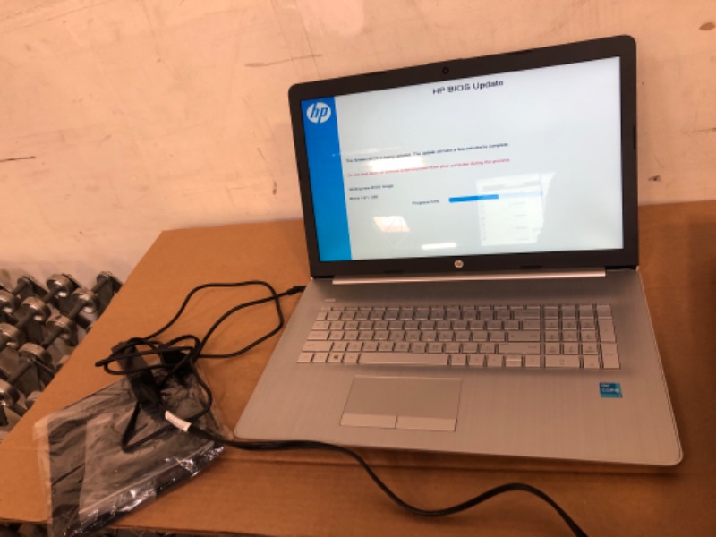 Photo 3 of HP 2022 Newest 17.3" HD+ Display Laptop, 11th Gen Intel Core i3-1115G4(Up to 4.1GHz, Beat i5-1030G7), 32GB DDR4 RAM, 1TB PCIe SSD, Bluetooth, HDMI, Webcam, Windows 11, Silver, w/ 3in1 Accessories