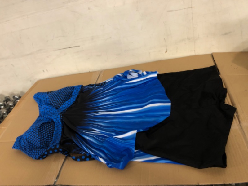 Photo 1 of 3XL Septangle Women's Tankini Swimsuit Two Pieces Set Ruffle Swimwear Bathingsuit with Boyshort