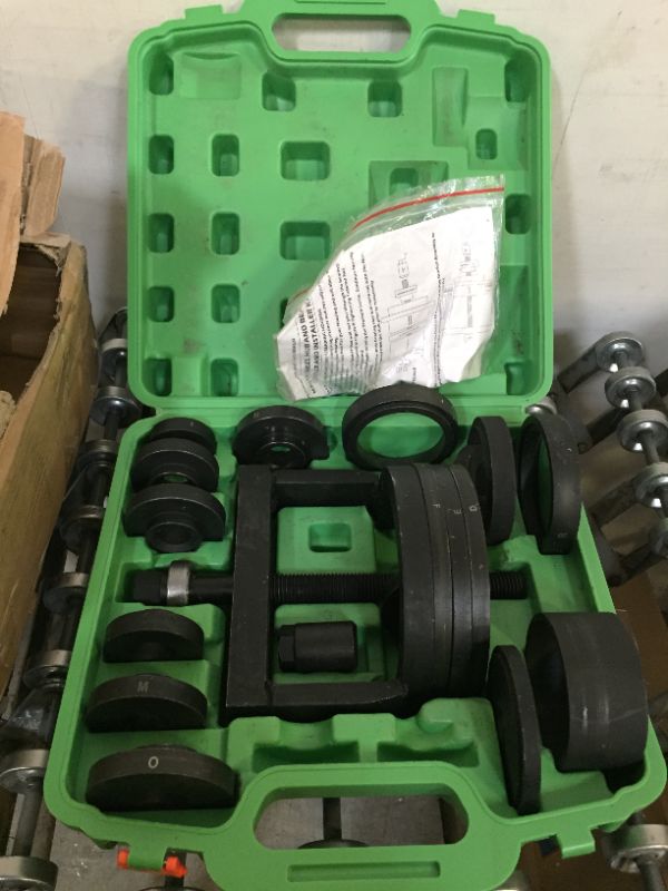 Photo 2 of 27213 Master Wheel Hub and Bearing Remover & Installer Kit, Remove Back & Front Wheel Bearing from Spindle/Housing Puller Kit, Back & Front Wheel Hub Puller Tool Kit Green