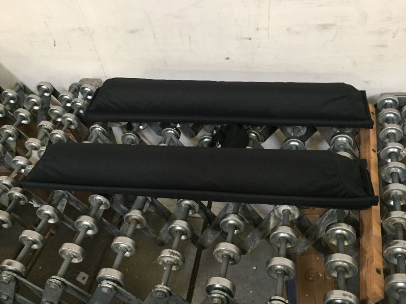 Photo 1 of Alfa Gear Soft Roof Rack Pads with 2 pcs Tie Down Straps and 2 pcs Ratchet Tie Down Ropes for Kayak/Canoe/Surfboard/Paddle Board/SUP/Snow Board and Water Sport 28" Long Wide Version Wide 28" Long kit 2