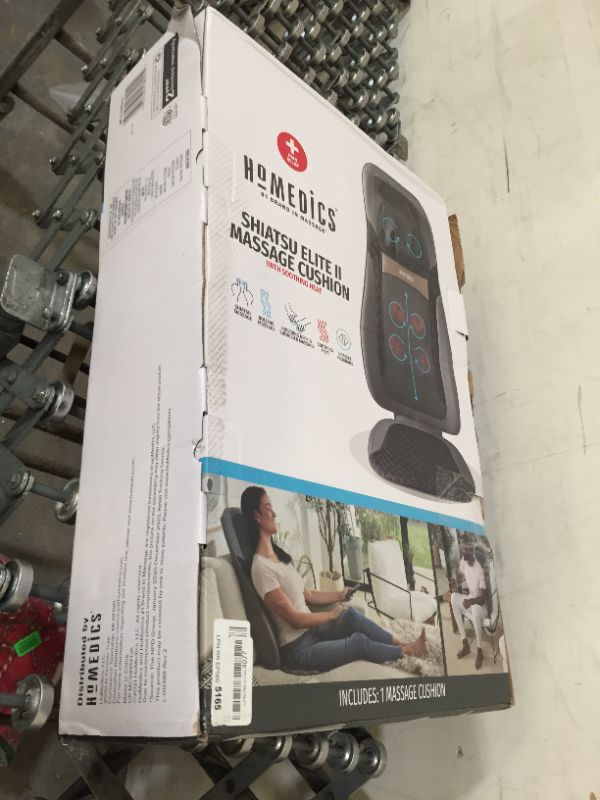 Photo 3 of HoMedics Shiatsu Elite II Massage Cushion with Soothing Heat 2 Back Massage Styles, 3 Massage Zones, Spot Massage, Controller and Chair Straps