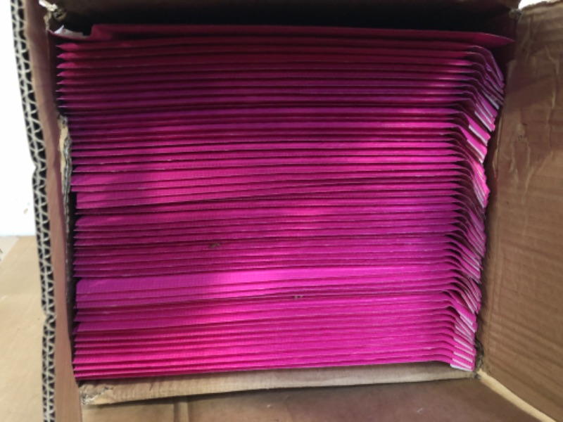 Photo 2 of Rihogar 8.5x12 Inch Bubble Mailers 100 Pack, Self-Seal Waterproof Padded Envelopes, Cushioned Bubble Mailers Packaging for Shipping, Mailing, Packaging, Small Business, Bulk, Pink Pink 8.5x12"100pack