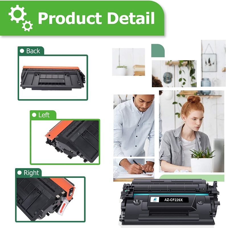 Photo 1 of AN-HF226X Toner Cartridge High Yield Compatible Replacement for HP 26X CF226X 26A CF226A Pro M402dn M402n M402dw Pro MFP M426fdw M426fdn...
