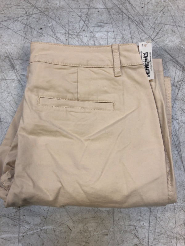 Photo 2 of Amazon Essentials Women's Stretch Twill Chino Pant Classic Light Tan 10