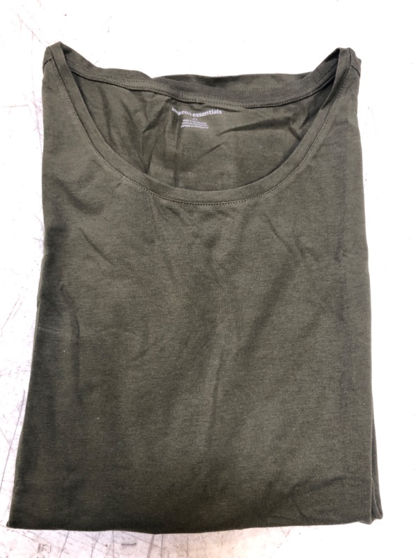 Photo 2 of Amazon Essentials Women's Short-Sleeve Crewneck T-Shirt 4X Olive
