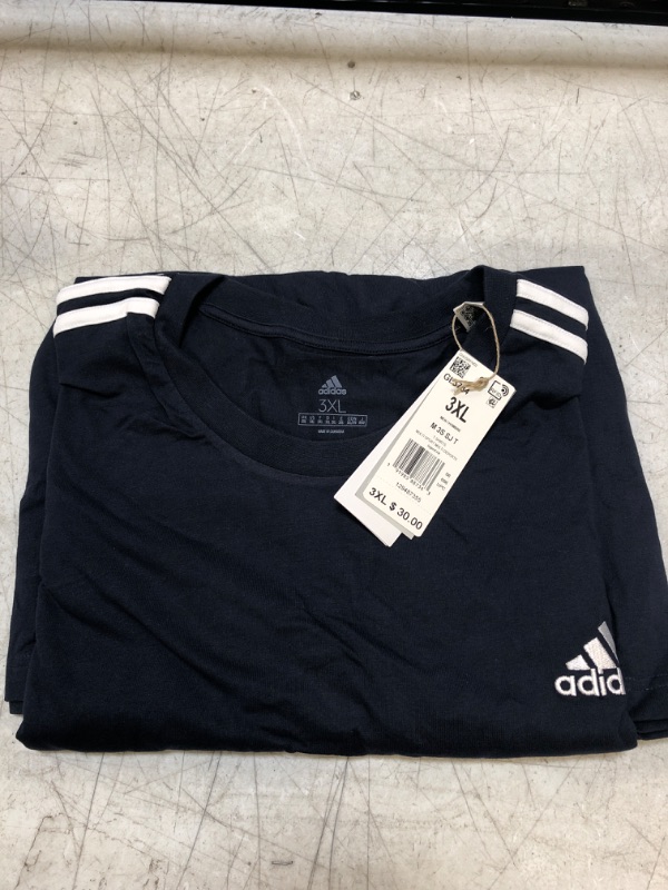 Photo 2 of adidas Men's Essentials 3-Stripes Tee 3X-Large Legend Ink