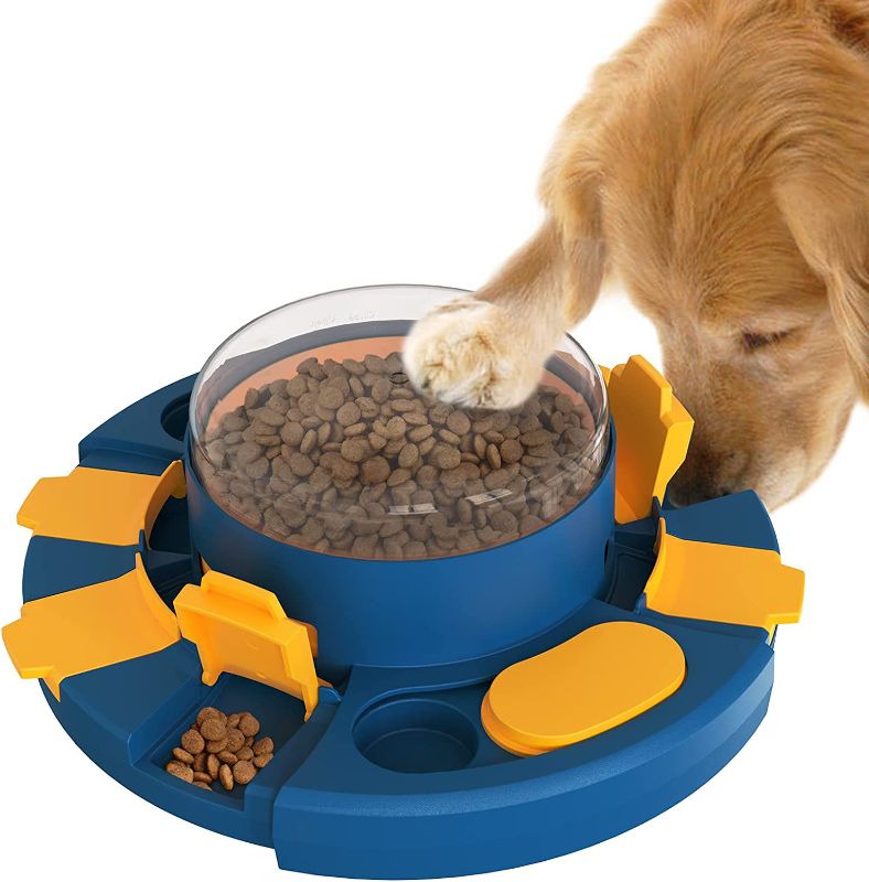 Photo 1 of KADTC Puzzle Toys for Dog Boredom and Mentally Stimulating,Slow Food Feeder Dispenser,Keep Busy,Replace Pet Bowl,Puppy Brain Mental Stimulation Toy Level 2...
