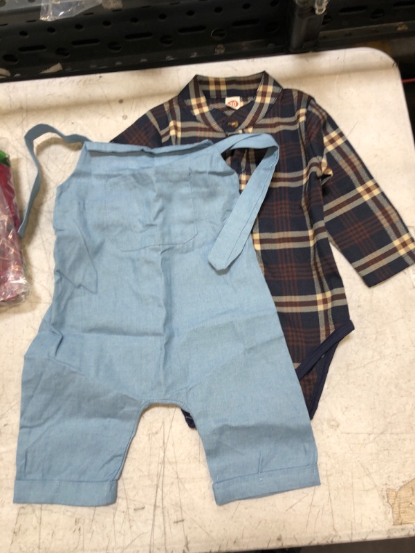 Photo 1 of BABY SHORT AND OVERALLS SET SIZE 70 