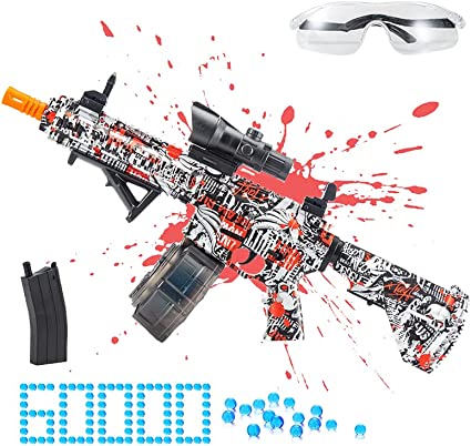 Photo 1 of CZZZ Big Gel Ball Blaster, Cool Best Splatter R Ball Electric Toy Gun Automatic with 60000 Water Gel Beads, Goggles for Adults and Youth Ages 14+