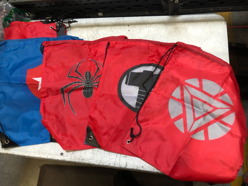 Photo 2 of 8 PIECE -DRAWSTRING BAGS -MARVEL-SUPERHEROES