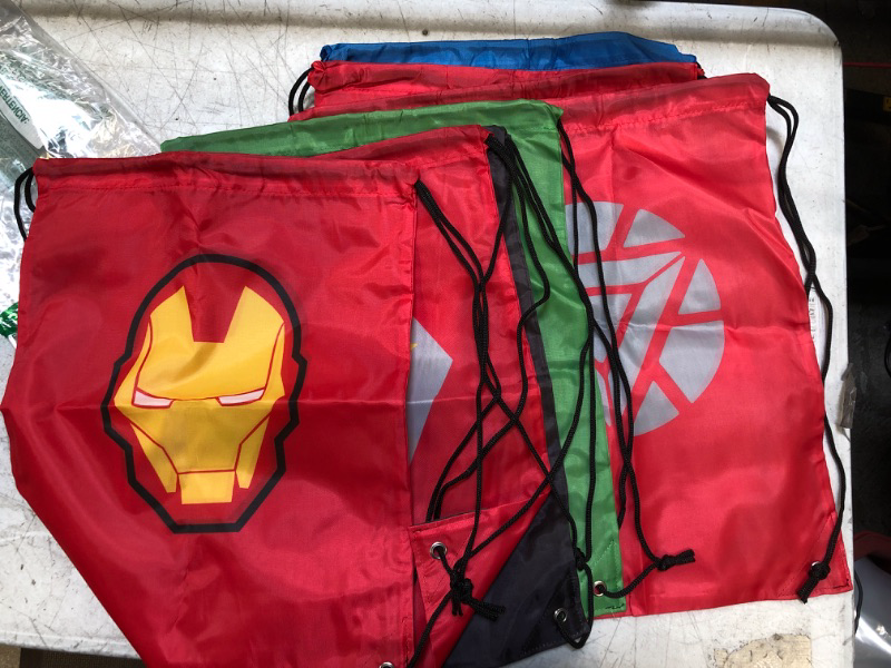 Photo 4 of 8 PIECE -DRAWSTRING BAGS -MARVEL-SUPERHEROES