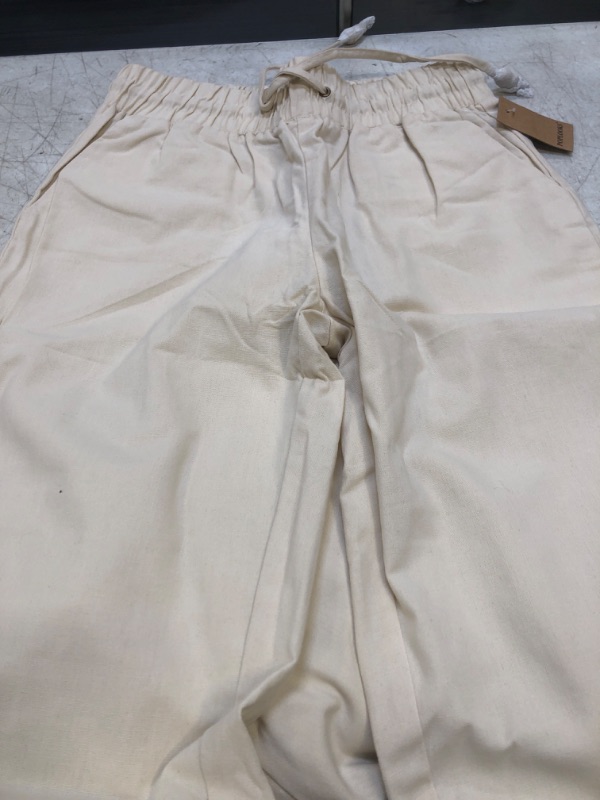 Photo 2 of  Men's Linen Cotton Yoga Pants Casual Loose Sweatpants Beach Trousers Lounge Pants