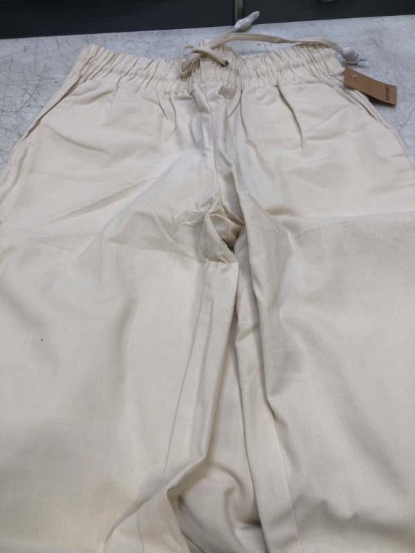 Photo 1 of  Men's Linen Cotton Yoga Pants Casual Loose Sweatpants Beach Trousers Lounge Pants