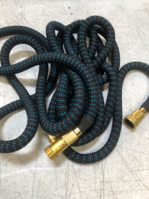 Photo 2 of 1pc Garden Hose, Expandable Water Hose, Retractable Hose, 3/4'' Solid Brass Fitting Connectors, Lightweight Kink Free For Yard Watering Washing