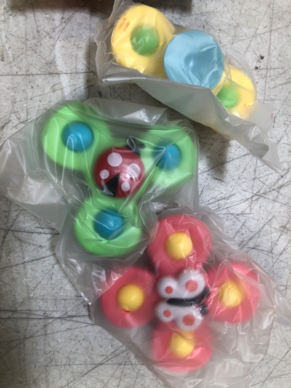 Photo 2 of 3PCS Suction cup spinner toys for 1 2 Year old boys|Spinning top baby toys 12-18 months|First birthday baby gifts for 1 Year old girls|Sensory toys for toddlers 1-3