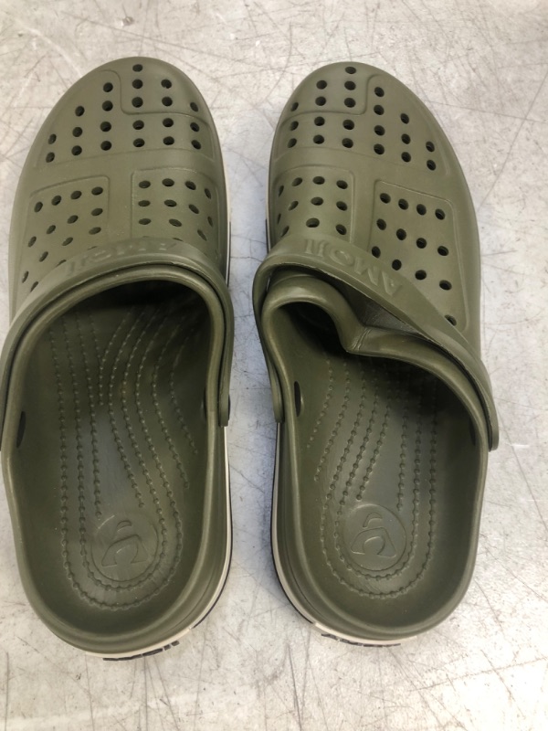 Photo 2 of Amoji Unisex Clogs Garden Shoes Slip On Sandals (OLIVE COLOR)