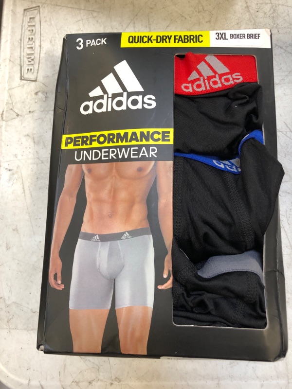 Photo 2 of adidas Men's Performance Boxer Brief Underwear (3-Pack) SIZE 3XL
