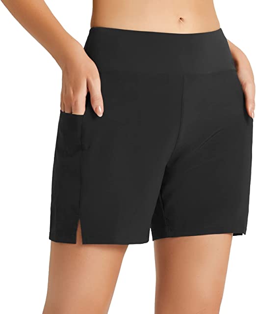 Photo 1 of BALEAF Women's 5" Quick Dry High Waisted Swim Board Shorts UPF 50+ Swimsuit Bottom Trunks with Liner SIZE XS
