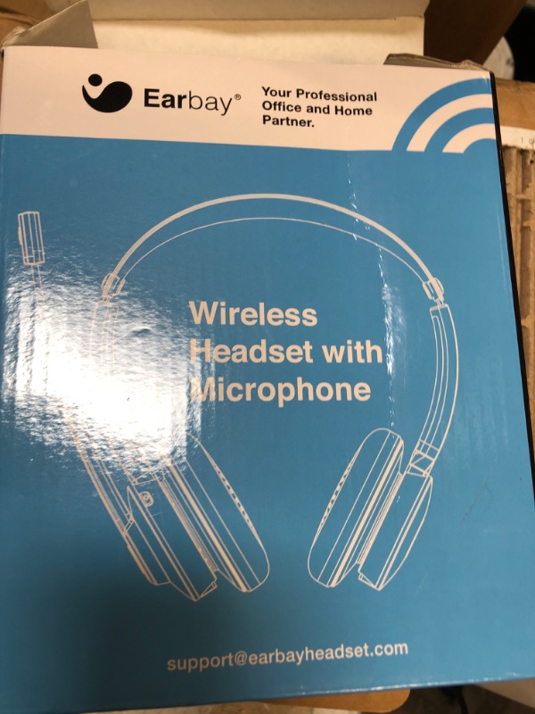 Photo 1 of Earbay Wireless Headset, Bluetooth Headset with Microphone Noise Cancelling , Office Headphones with Mic Mute for PC Laptop/Cell Phone/Zoom/Skype/Conference/Call Center
