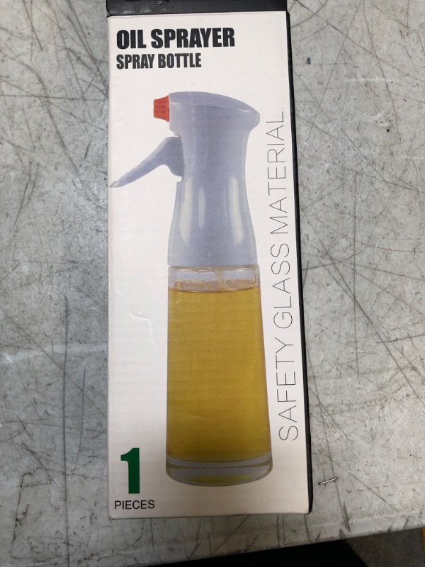 Photo 1 of AHOUGER Oil Sprayer for Cooking, 210ml Olive Oil Sprayer Oil Mister, Premium Glass Oil Spritzer Oil Bottle, Air Fryer Accessories, Widely Used for BBQ,Baking,Salad, (White)

