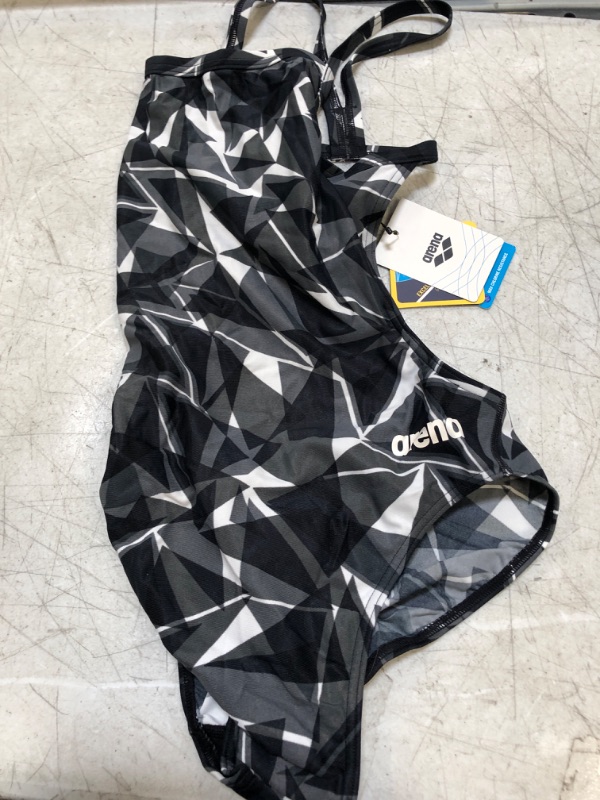 Photo 1 of Arena Women's Standard Shattered Glass Challenge Back One Piece Swimsuit, Black, SIZE  34

