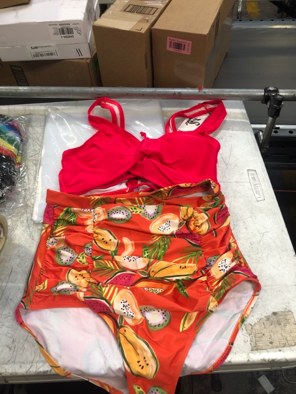 Photo 1 of 2 PC COLORFUL WOMENS BIKINI SET ( SIZE: MED) 