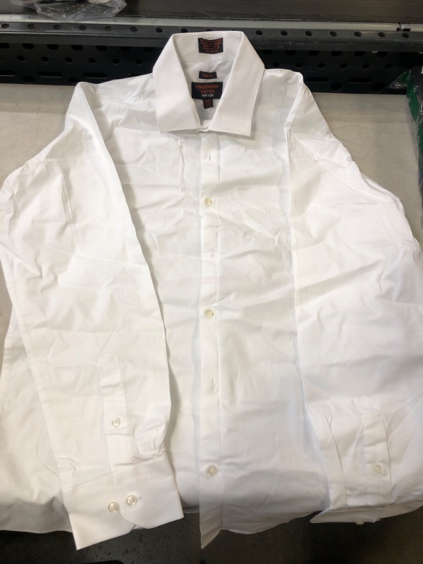 Photo 1 of CHRISTOPHER TANNER NEW YORK - SLIM FIT WHITE COLLARED BUTTONED UP LONG SLEEVE - M