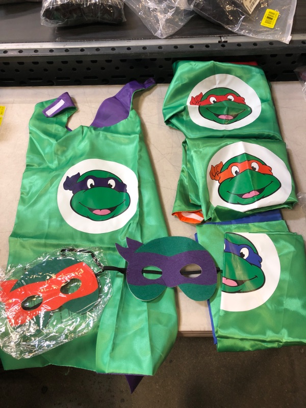 Photo 1 of 4 KIDS NINJA TURTLE CAPE WITH TWO EYE MASK 