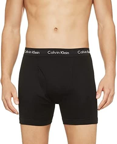 Photo 1 of 4CT MENS CALVIN KLEIN BLACK BOXER BRIEFS - LRG