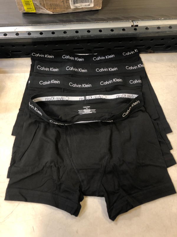 Photo 2 of 4CT MENS CALVIN KLEIN BLACK BOXER BRIEFS - LRG