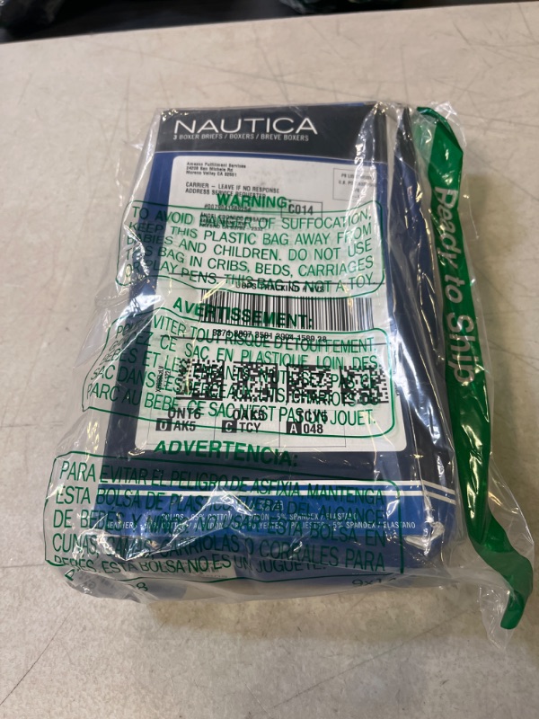 Photo 3 of Nautica Men's Cotton Stretch Classic Boxer-Brief Multipack X-Large Peacoat